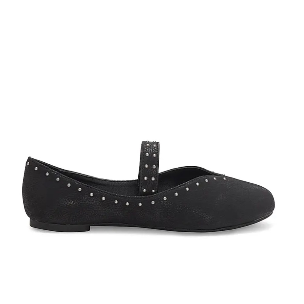 Lucky Brand Girls Studded Mary-Jane's
Flat Shoes Black size 2 Matte black flats - Picture 3 of 11